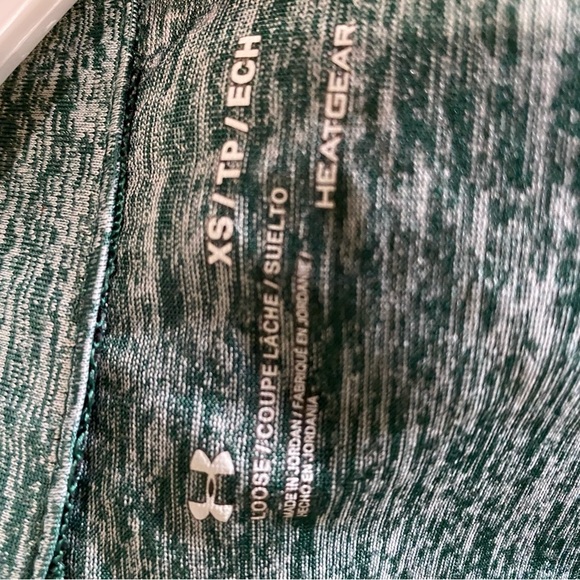 Under Armour Green Fitted Zippered Sweatshirt - Picture 3 of 3